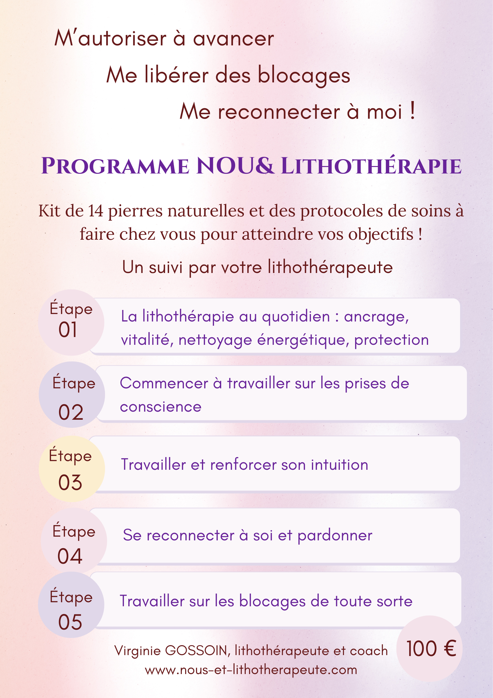 Programme NOU Lithothérapie