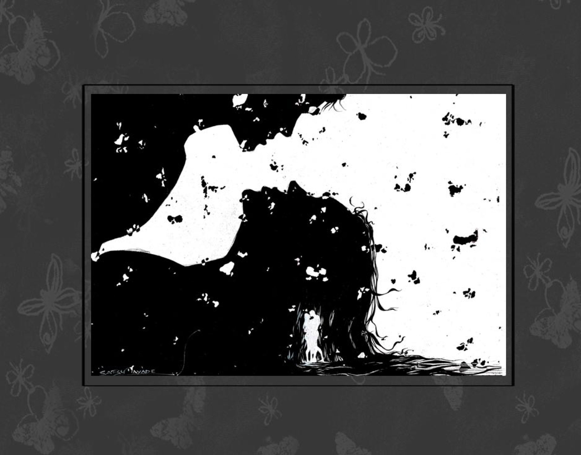 Abstract Black and White Artwork