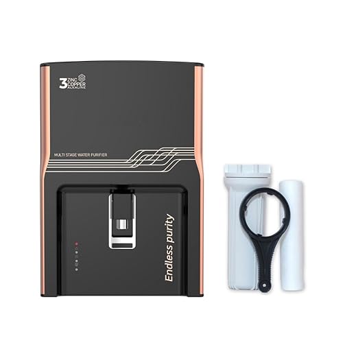 AQUAULTRA Purity Copper Ro Water Purifier | Copper + Ro + Uv | 11L Storage Tank | Suitable For All Type Of Water Supply | Wuth 60% Water Saving Mode