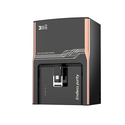 AQUAULTRA Purity Copper Ro Water Purifier | Copper + Ro + Uv | 11L Storage Tank | Suitable For All Type Of Water Supply | Wuth 60% Water Saving Mode