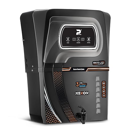 Proven Nexon Water Purifier – RO + UV + UF with Copper, Zinc, Alkaline Technology, LED Indicators 12L Storage, TDS Adjuster, Made in India, ISI | 12 Stage Purification | 1 Year Warranty