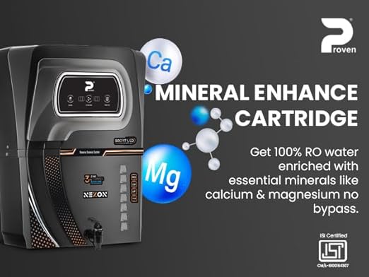 Proven Nexon Water Purifier – RO + UV + UF with Copper, Zinc, Alkaline Technology, LED Indicators 12L Storage, TDS Adjuster, Made in India, ISI | 12 Stage Purification | 1 Year Warranty