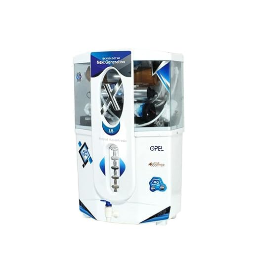 ROYAL AQUAFRESH Opel RO + UV + UF + TDS 18 liter Water Filter Electric Water Purifier Fully Automatic RO BIS Certified (IS 16240:2023) (1 Year Warranty On Motor & SMPS) (Omega Opel Model)