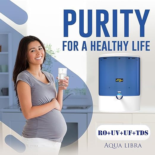 AQUA LIBRA WITH DEVICE Isi Mark Black Color Water Purifier With Ro+Copper+Uv Plus Tds Adjuster For Home For Kitchen(Model 2090)