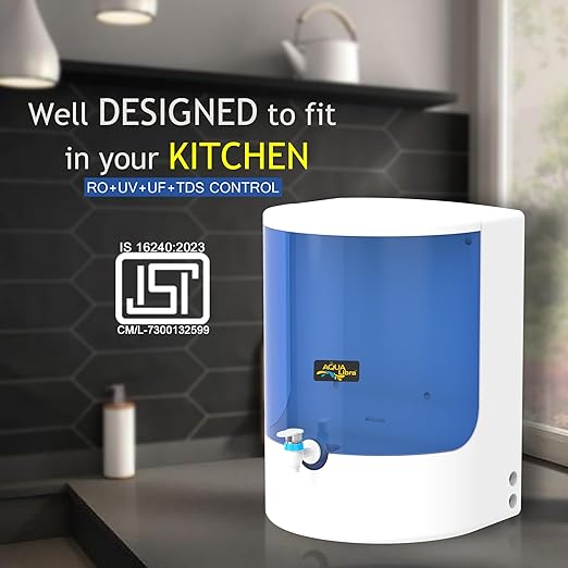 AQUA LIBRA WITH DEVICE Isi Mark Black Color Water Purifier With Ro+Copper+Uv Plus Tds Adjuster For Home For Kitchen(Model 2090)