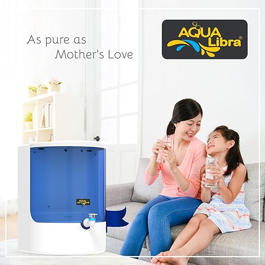AQUA LIBRA WITH DEVICE Isi Mark Black Color Water Purifier With Ro+Copper+Uv Plus Tds Adjuster For Home For Kitchen(Model 2090)