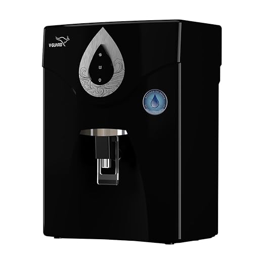 V-Guard Zenora RO UF Water Purifier for Home | Up to 40% Water Recovery | 7 Stage Purification | 1 Year Unconditional Warranty by V-Guard | GEEF Global Water Tech Award 2024 Winner | 7 Litter, Black