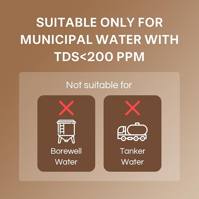 Aquaguard Marvel NXT 8-Stage UV+UF+Active Copper, Stainless Steel Tank Water Purifier | Suitable for Municipal Water (TDS <200 ppm) | Not Suitable for Borewell/Tanker Water (TDS >200 ppm)