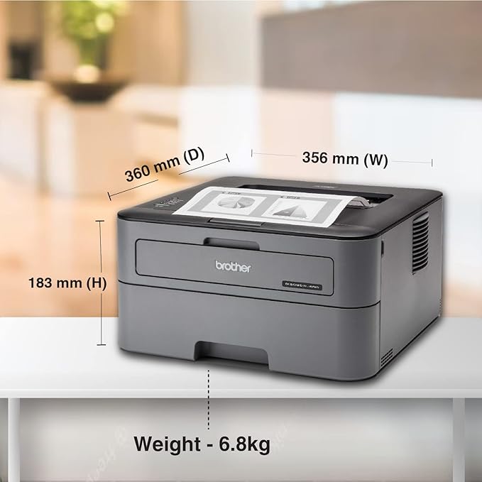 Brother HL-L2321D Automatic Duplex Monochrome Laser Printer with 30 Pages Per Minute Print Speed (Best in The Category), 8 MB Memory, Large 250 Sheet Paper Tray, USB Connectivity, Black