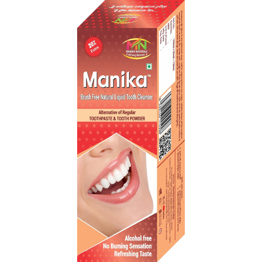 Manika Brush Free Natural Liquid Tooth Cleanser