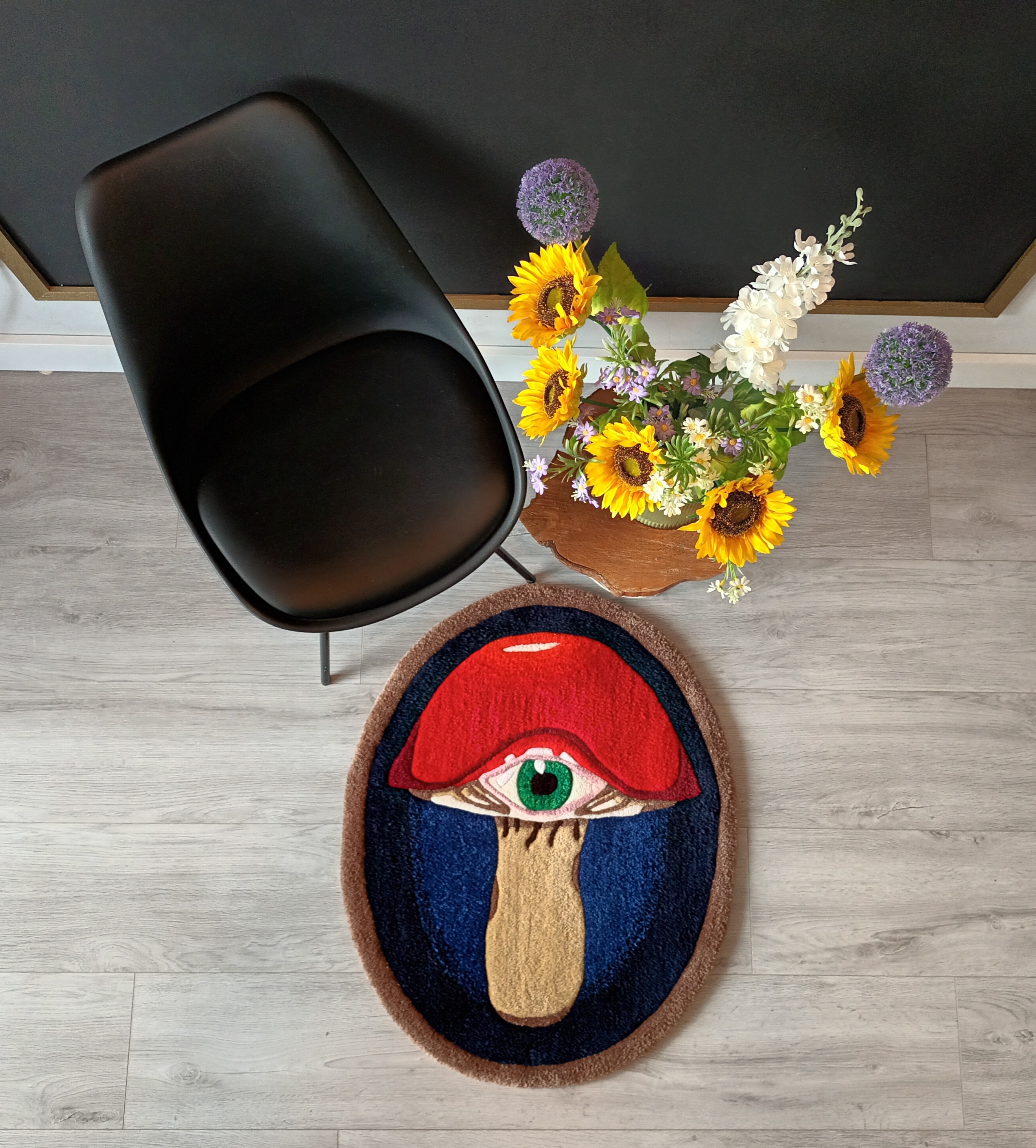 Mushroom Eye Rug