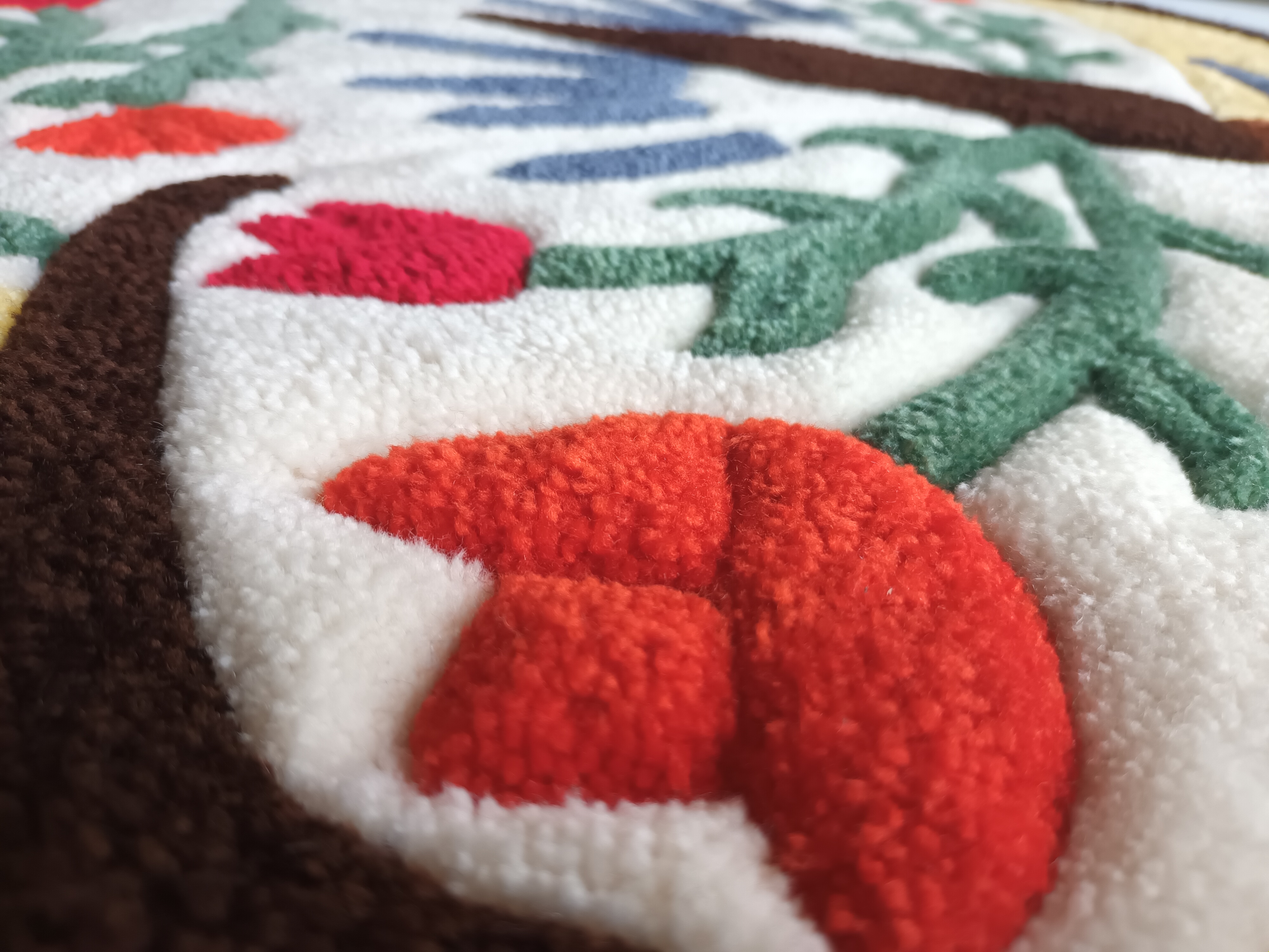 Folkart Moth Rug
