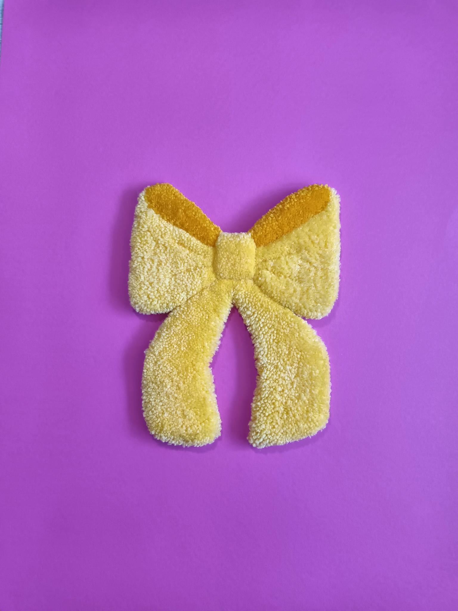 Bow Yellow Applique