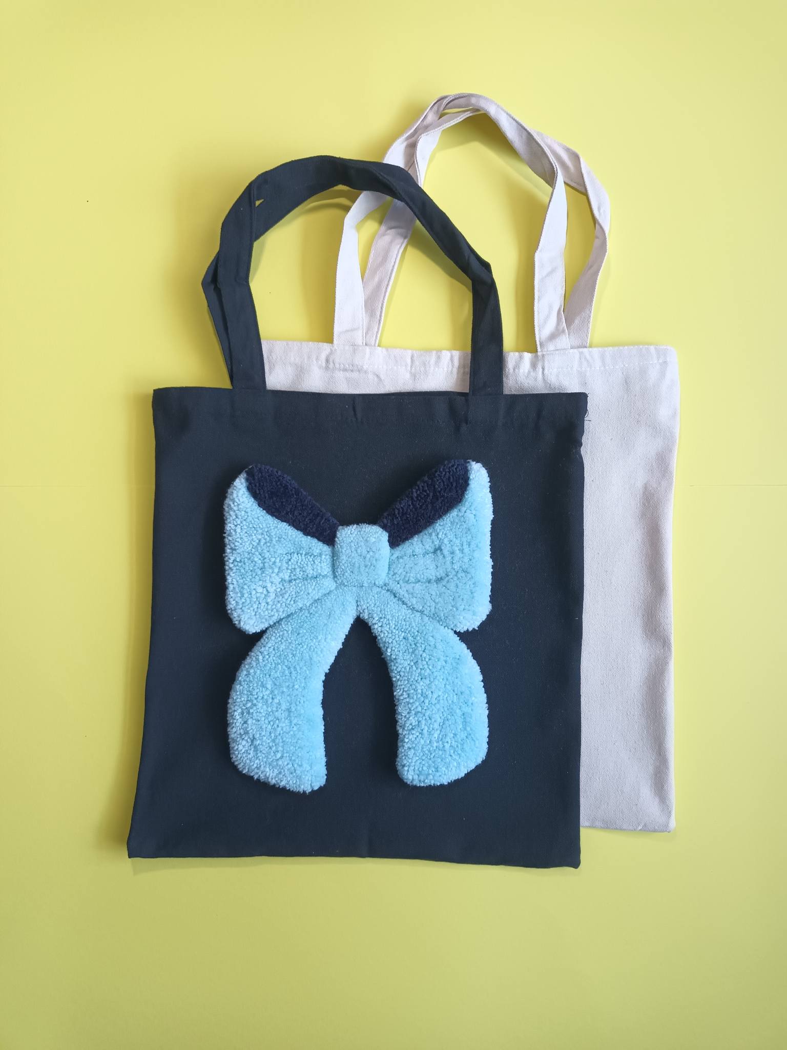 Bow Blue Applique