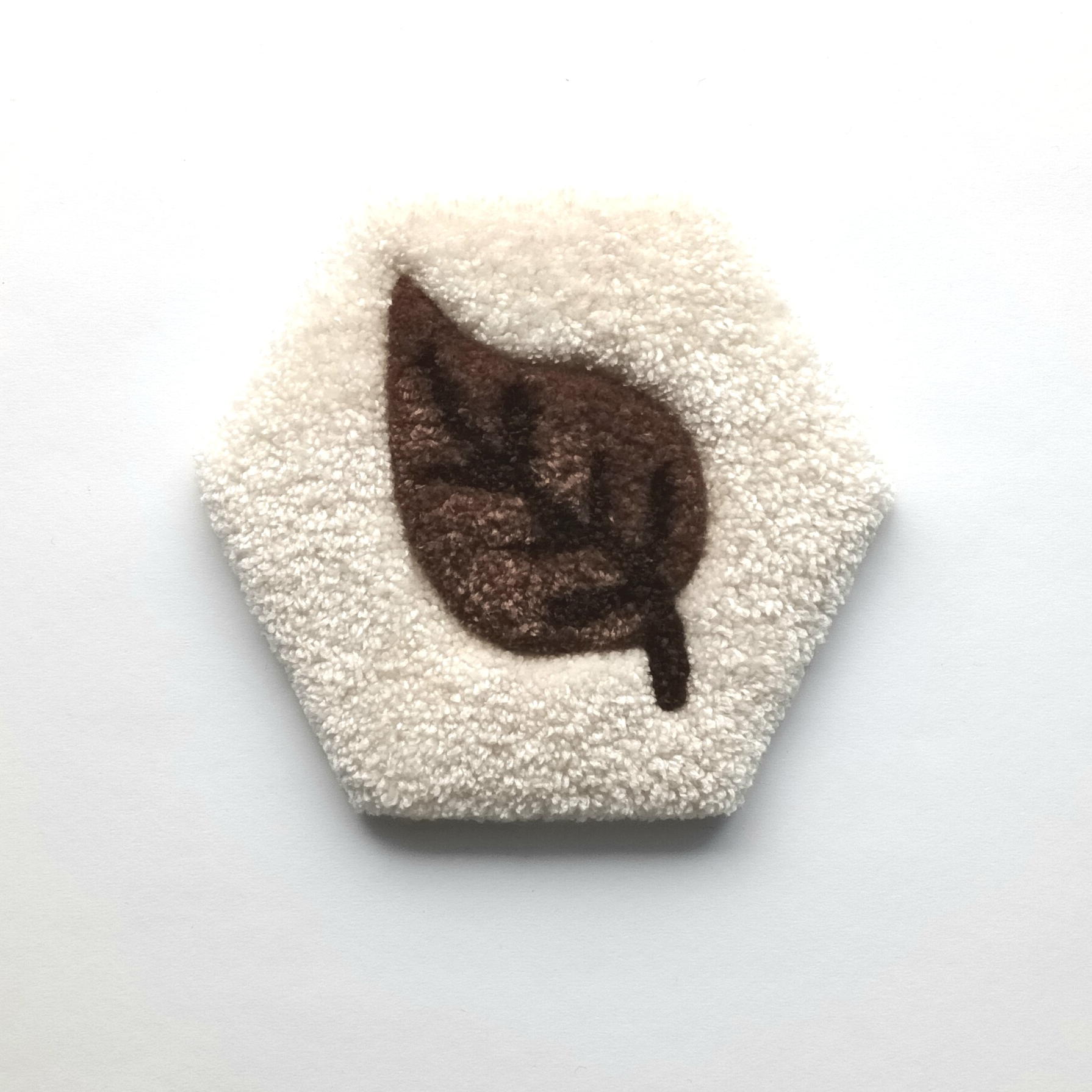 Hexagon Brown leaf