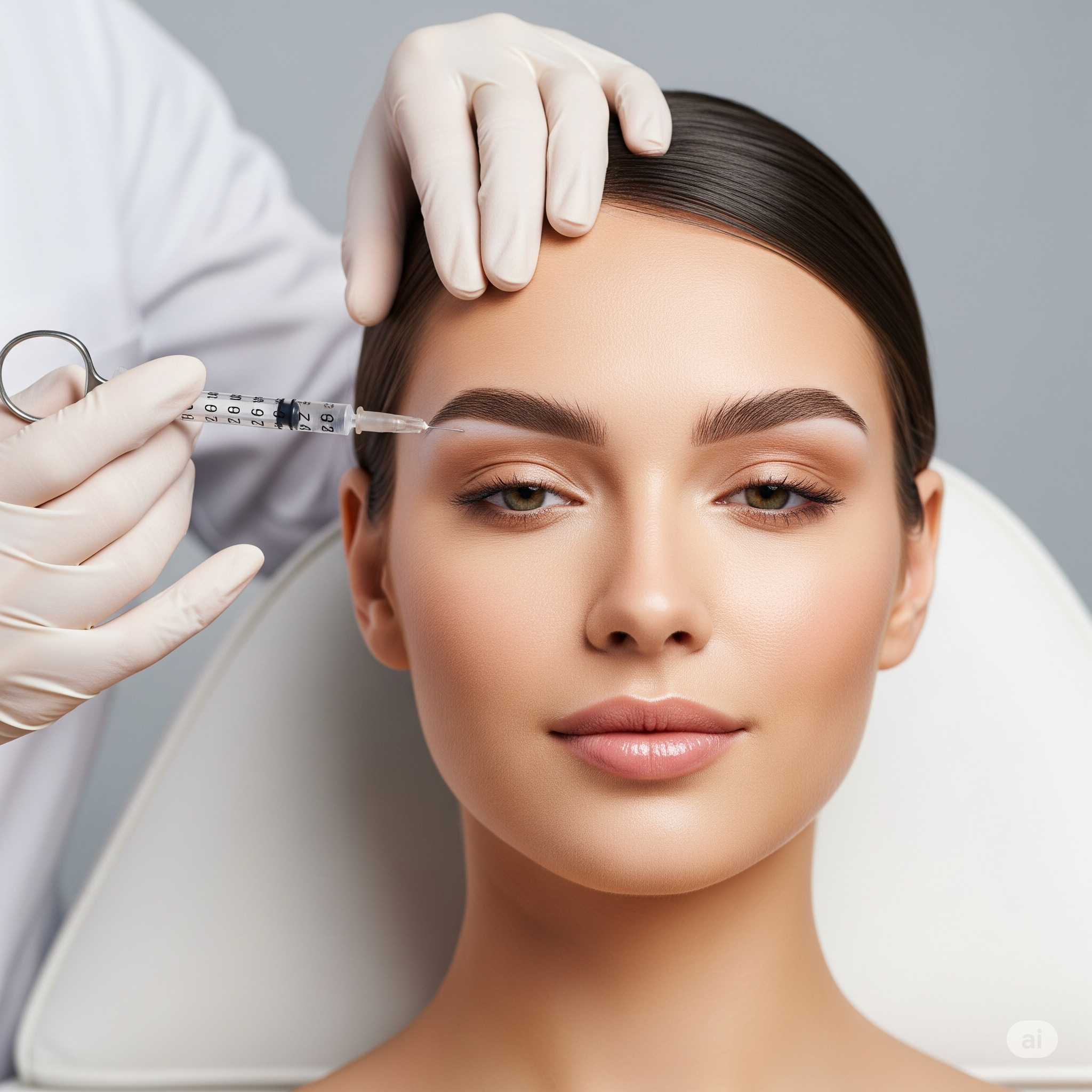Augenbrauenlifting mit Botox