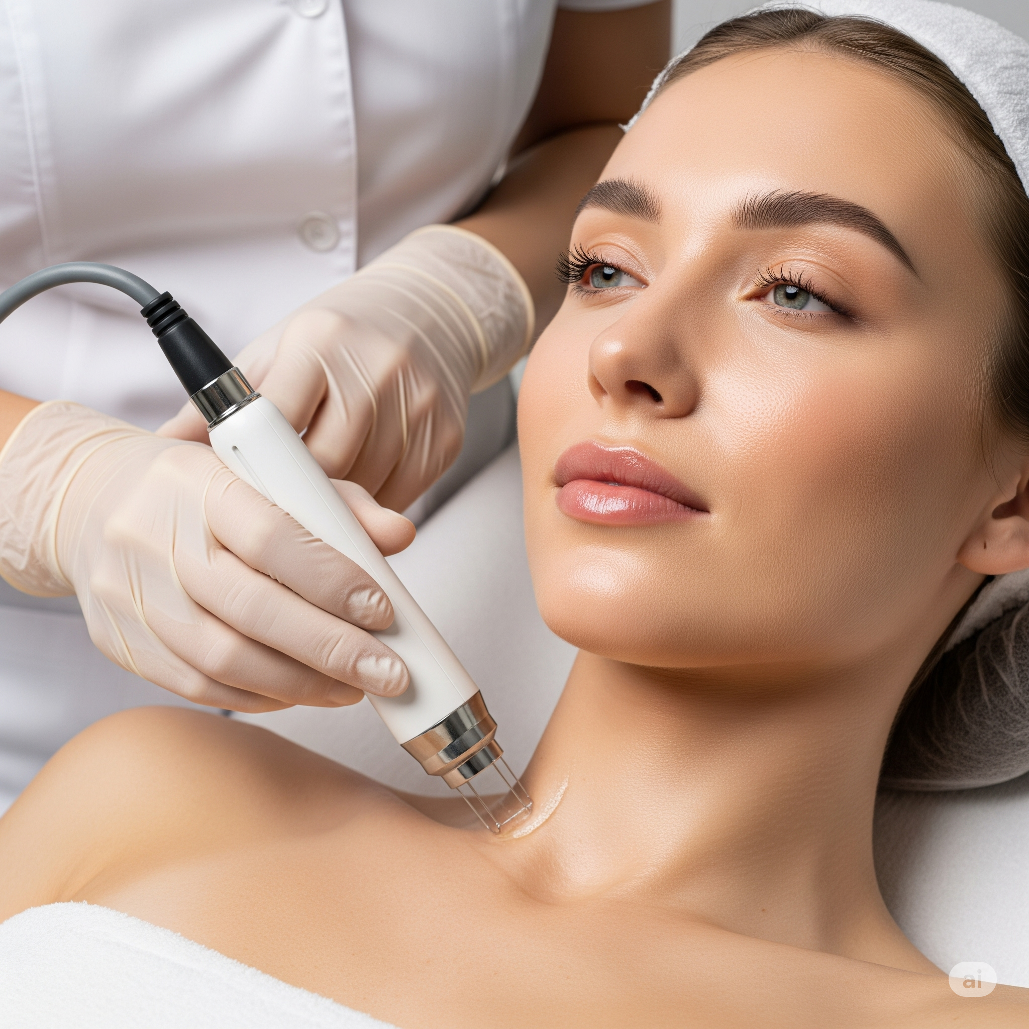 DermaTight RF®: Dekolletéstraffung mit RF-Vacuum-Microneedling