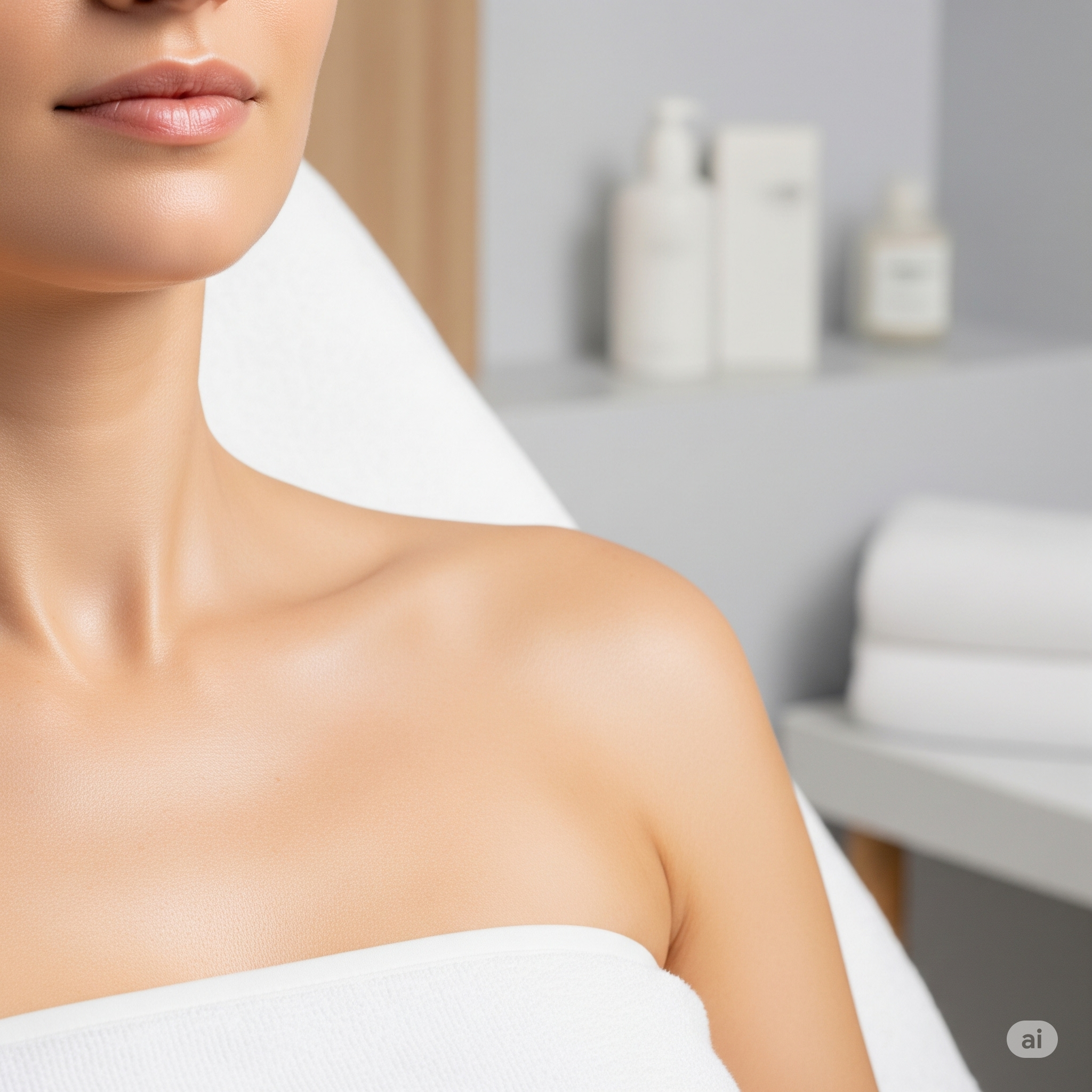Mesotherapie für das Dekolleté