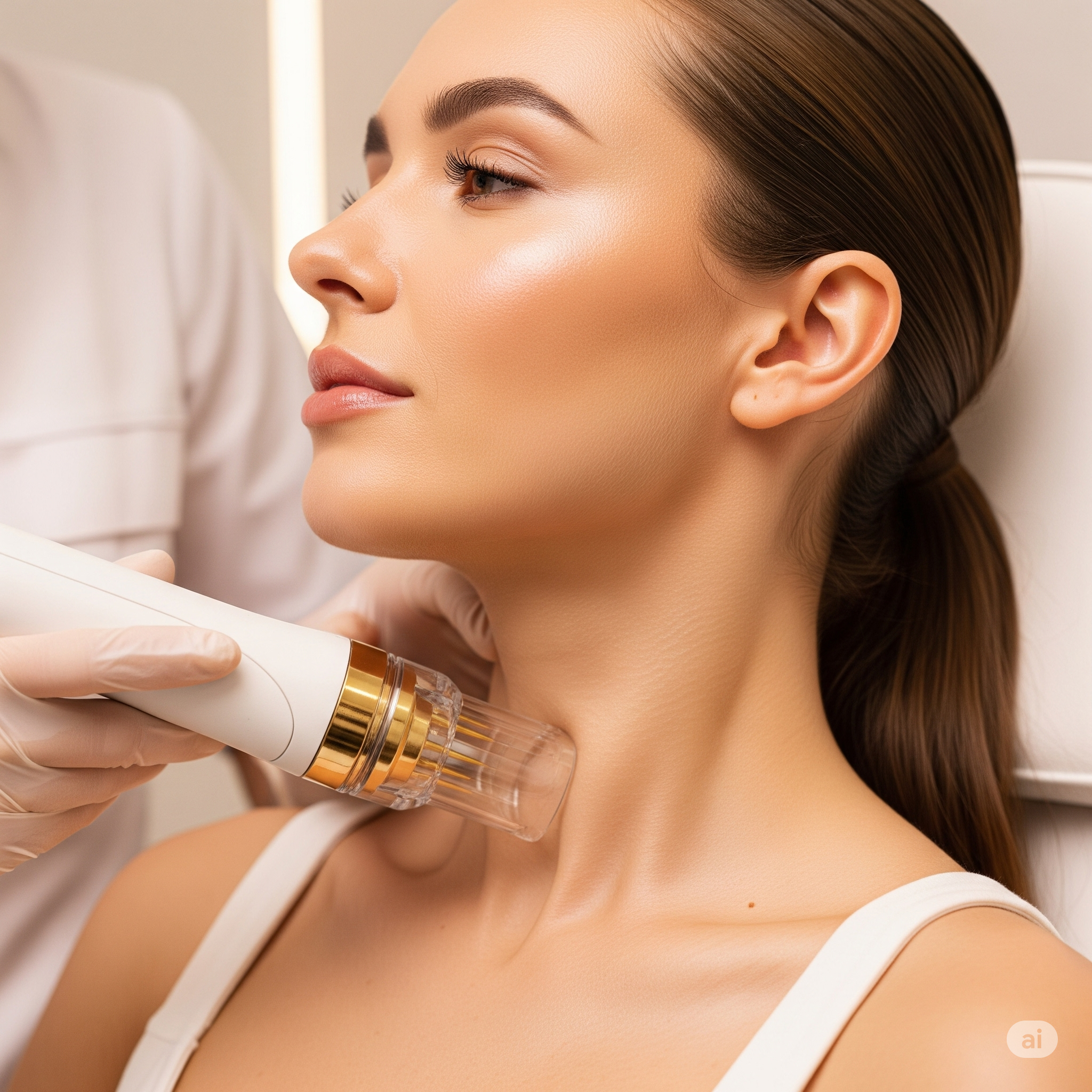 DermaTight RF®: Halsstraffung mit RF-Vacuum-Microneedling