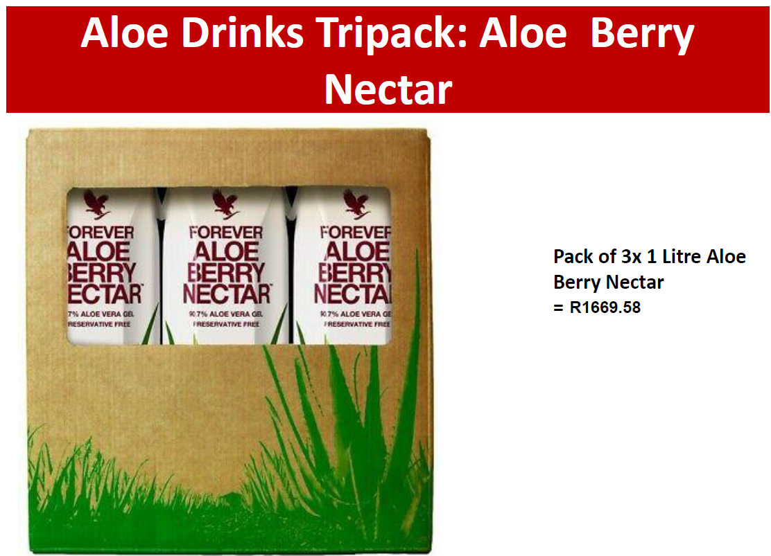 Aloe Drinks Tripack: Aloe Berry Nectar