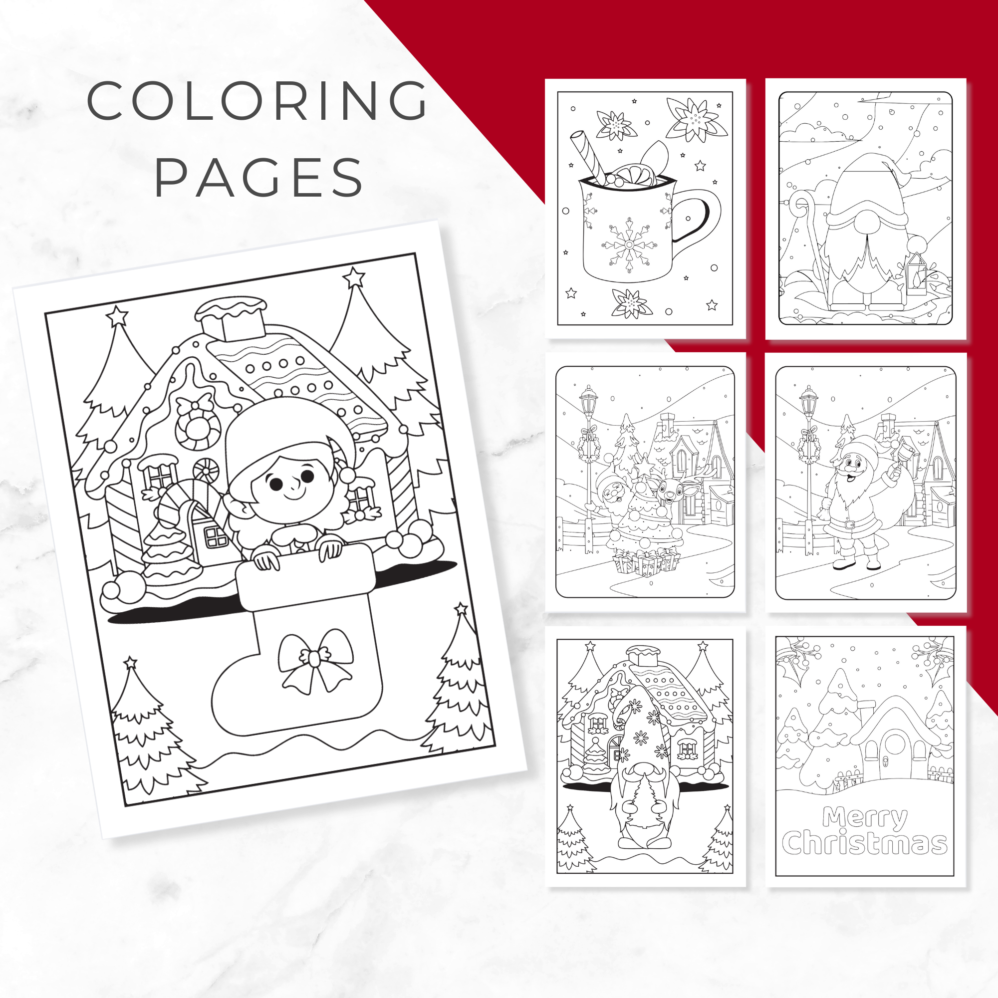 Editable Kids Christmas Printables | 500+ PLR MRR Activity Bundle