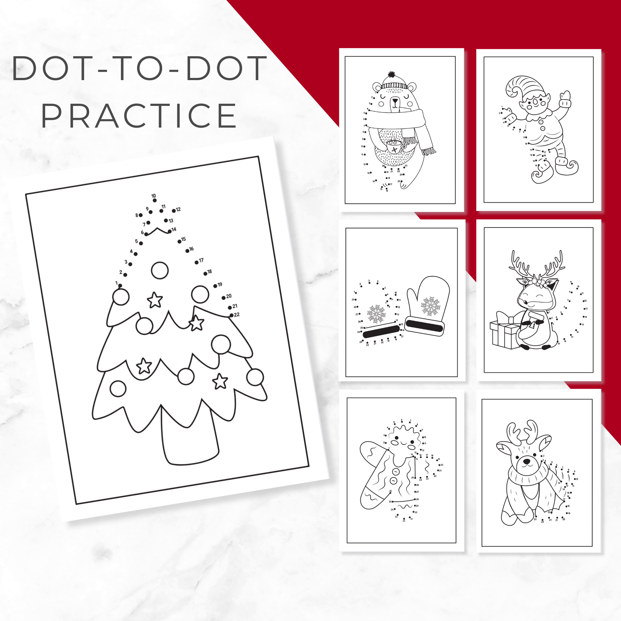 Editable Kids Christmas Printables | 500+ PLR MRR Activity Bundle