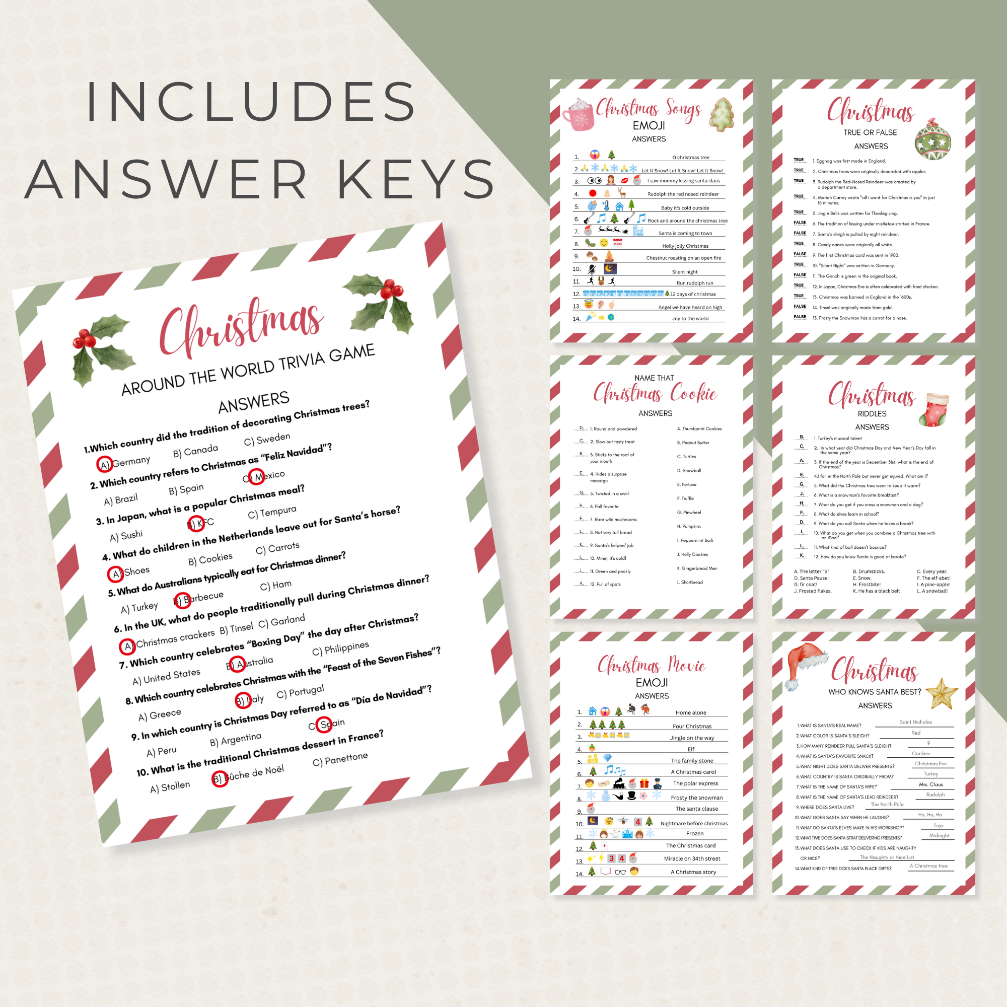 50 Printable Christmas Party Games | Fun for Families & Work Parties