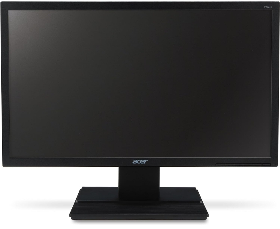 Acer Essential V246HL BD monitor Piatto per PC 61 cm (24") Full HD Nero - Schermi Piatti per PC (61 cm (24"), 1920 x 1080 Pixel, Full HD, LCD, 5 ms, Nero)