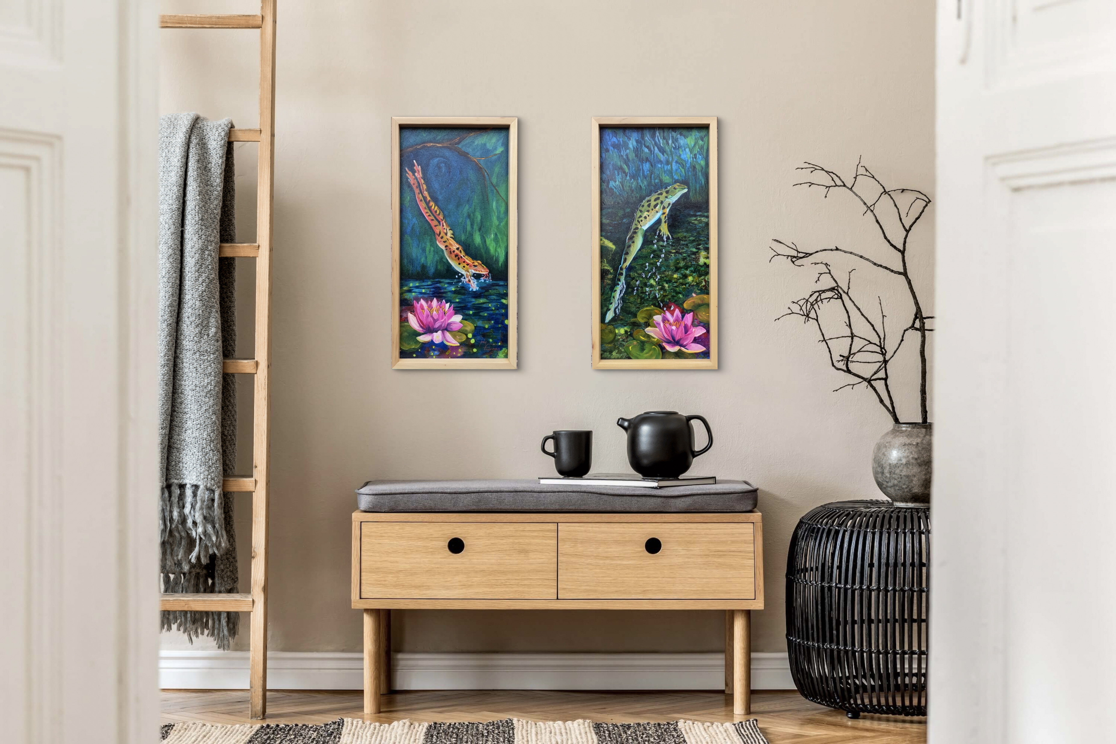 Dive Deep and Spring Forth (Sold as a pair)_