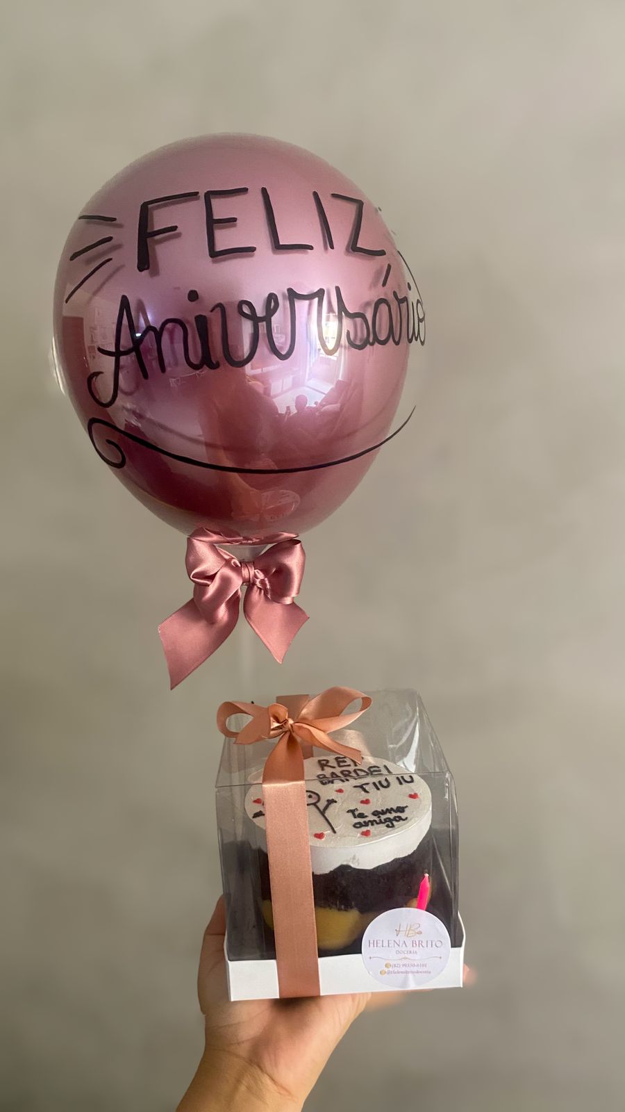 Bentô cake com balão