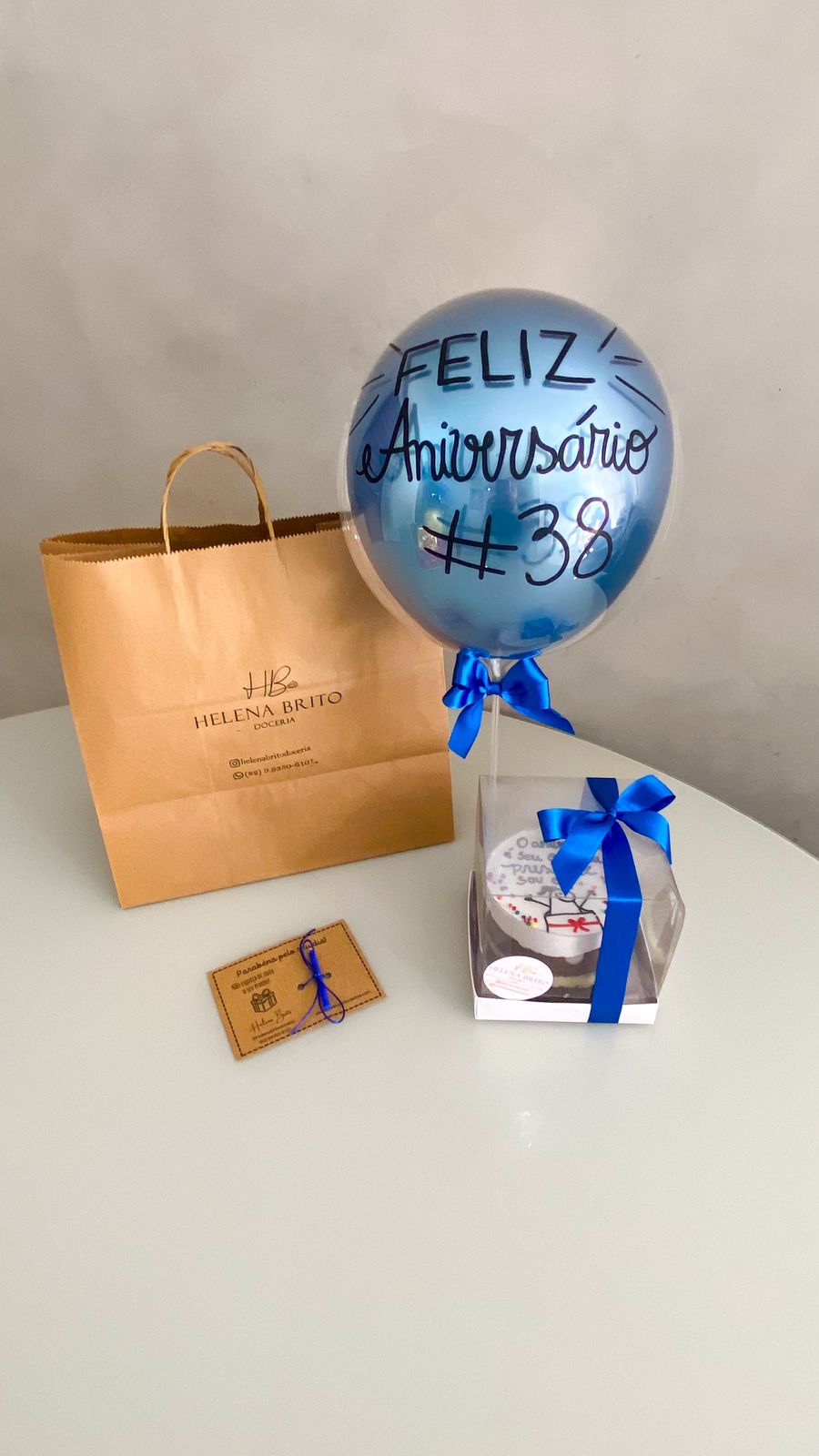 Bentô cake com balão