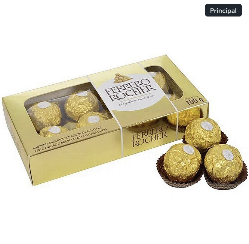 Caixa com 8 Bombons Ferrero Rocher 