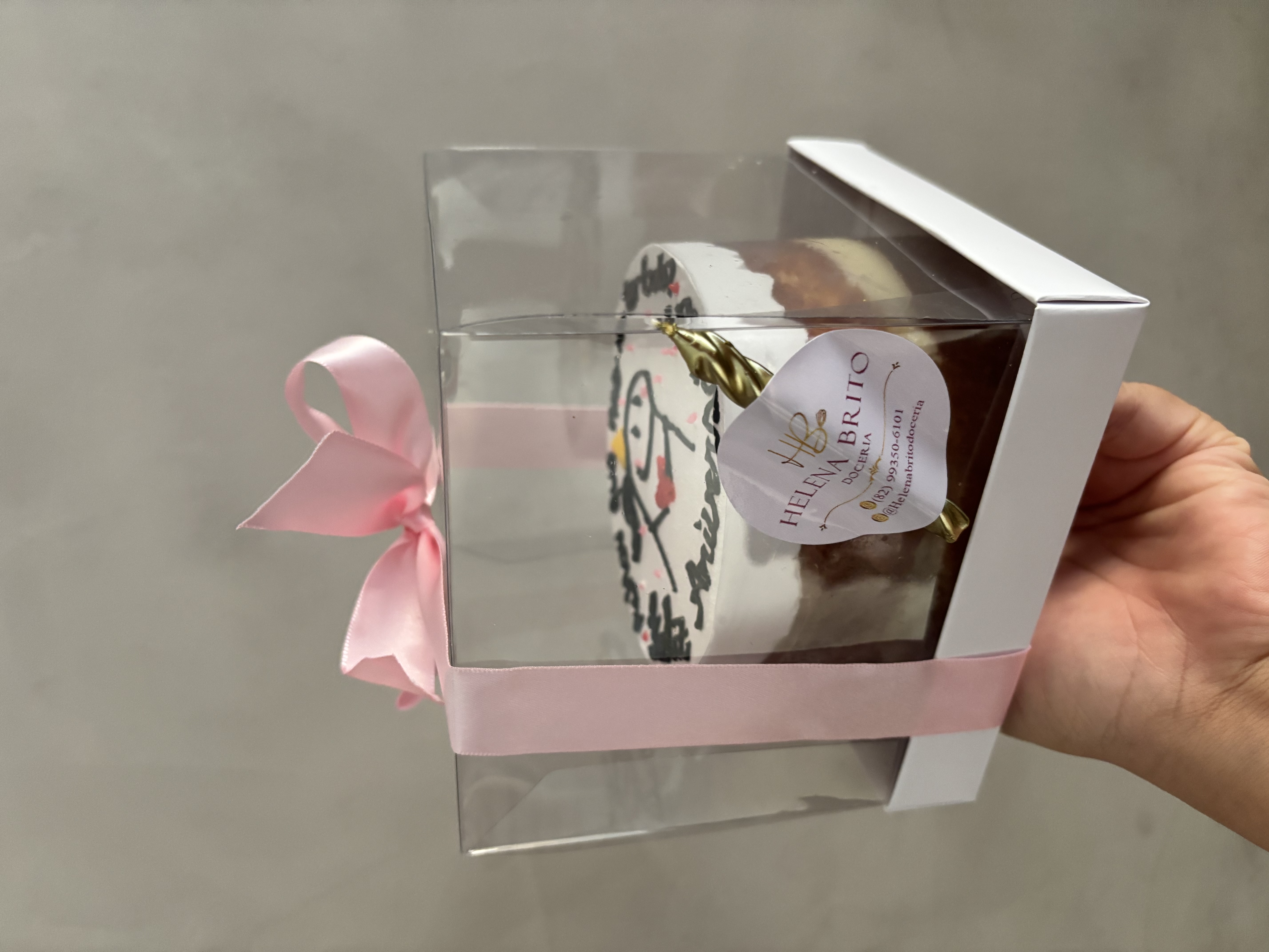 Bolo Bentô cake na caixinha