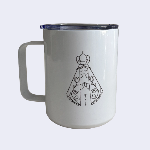 Caneca Térmica Inox Café Chocolate E Cerveja 350ml Com Tampa 