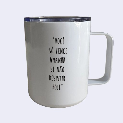 Caneca Térmica Inox Café Chocolate E Cerveja 350ml Com Tampa 