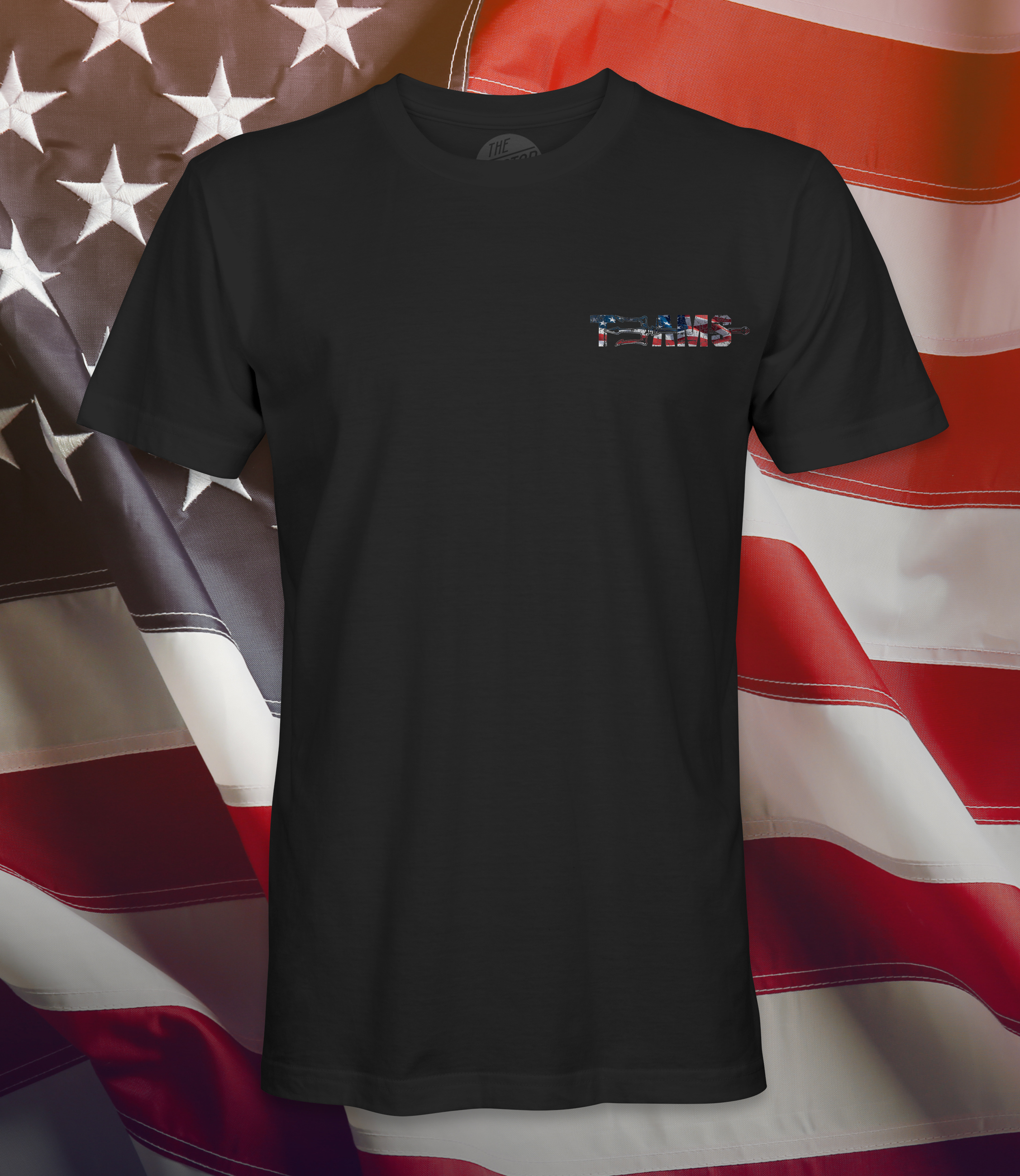 T3AMS American flag pocket logo