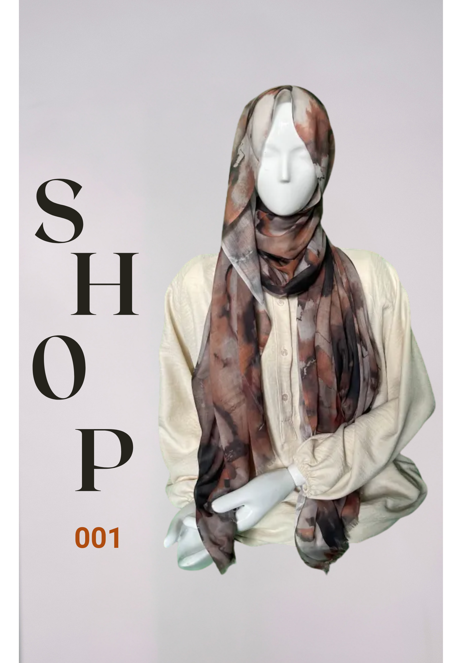 Watercoloured Modal Scarf