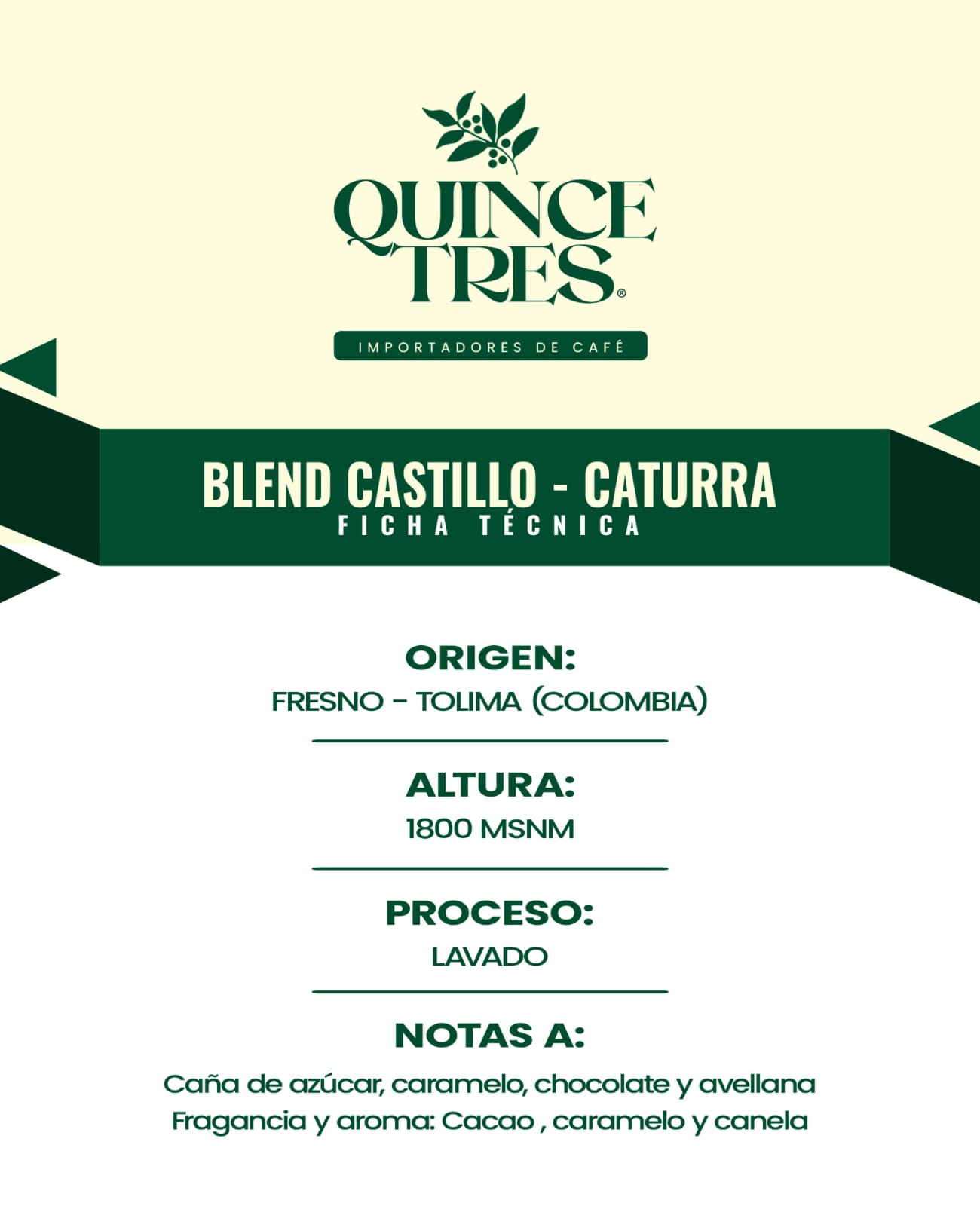 Blend Castillo - Caturra (Lavado) x 35kg