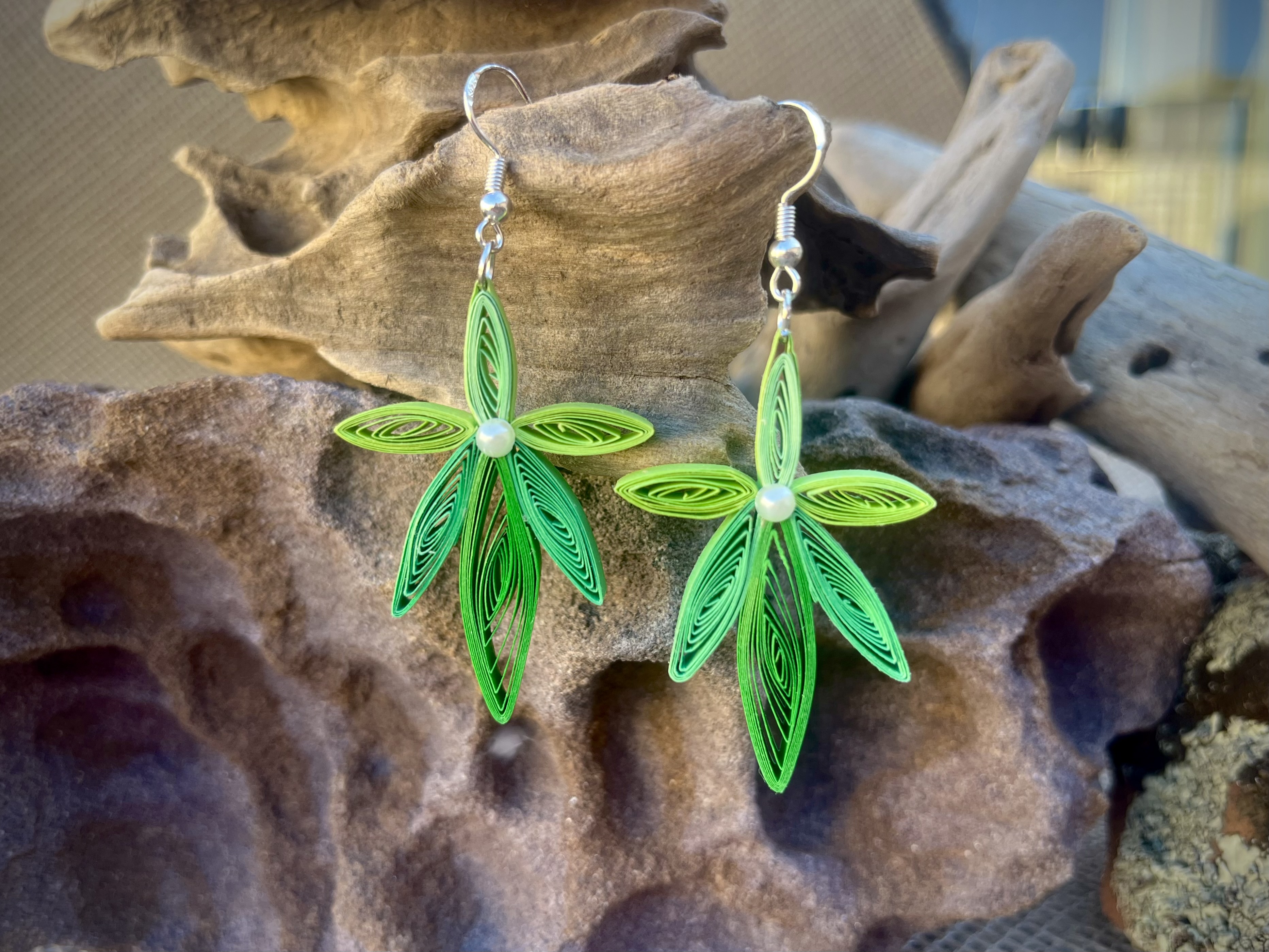 Handcrafted Quilled Paper Earrings 