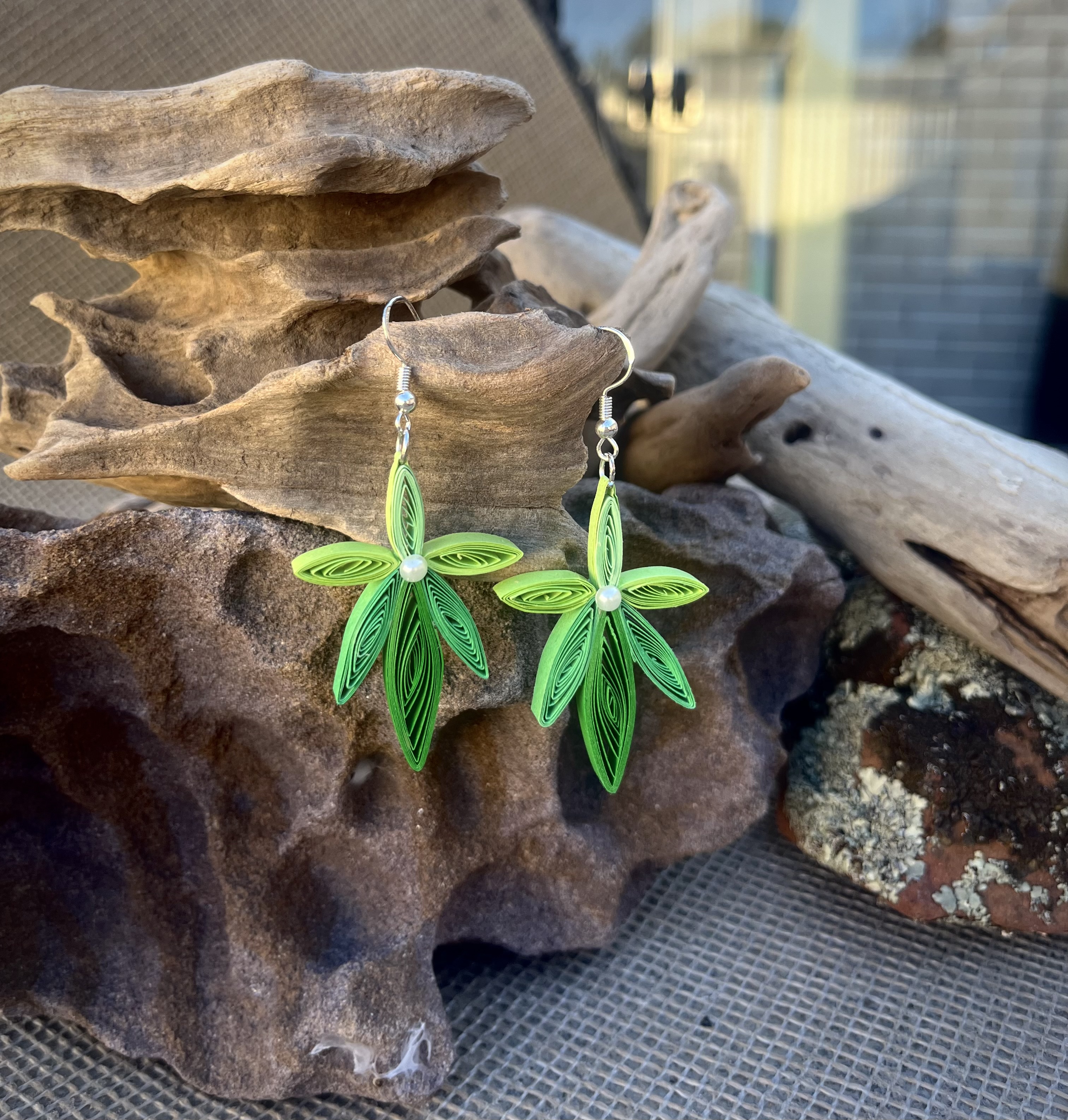 Handcrafted Quilled Paper Earrings 