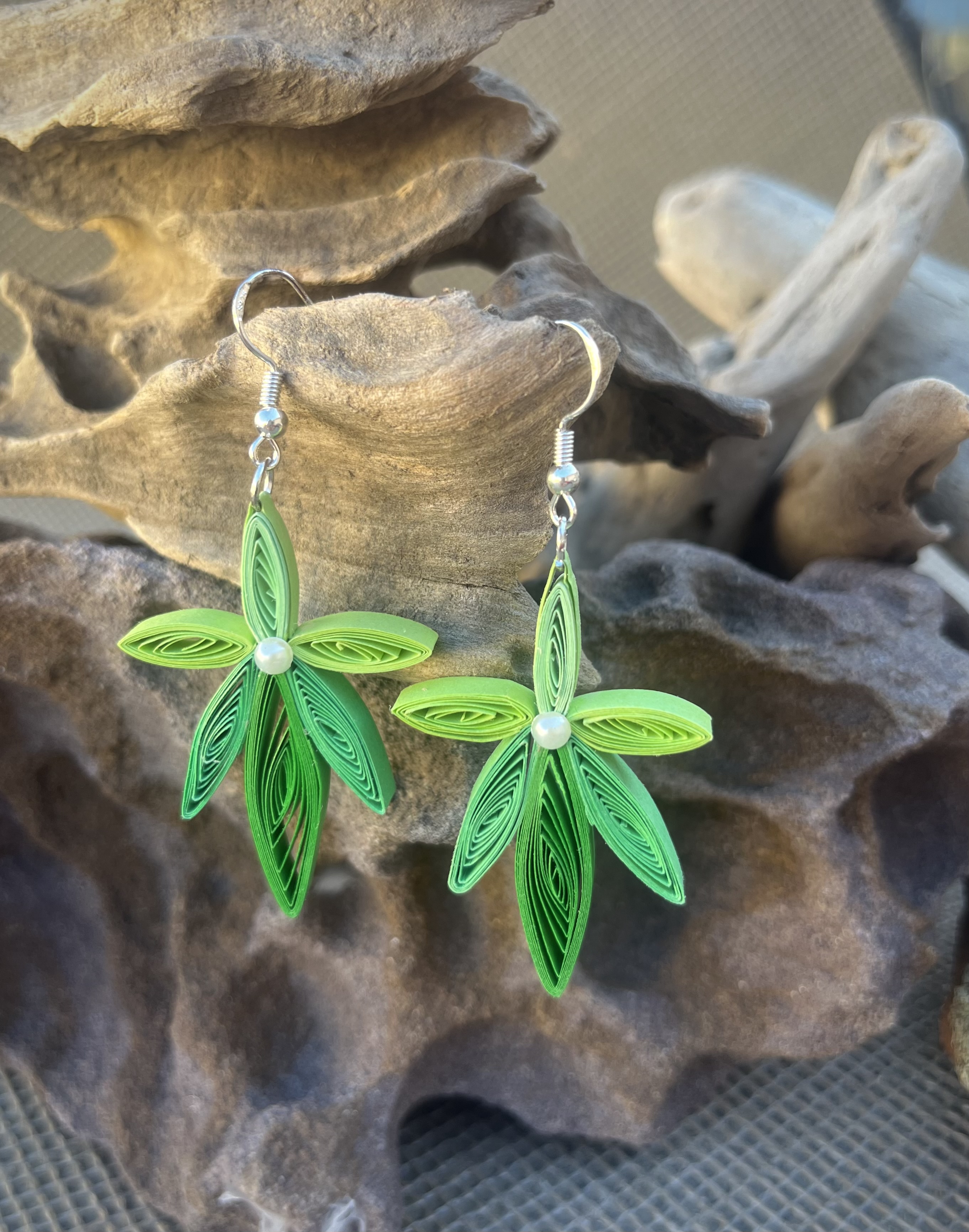 Handcrafted Quilled Paper Earrings 