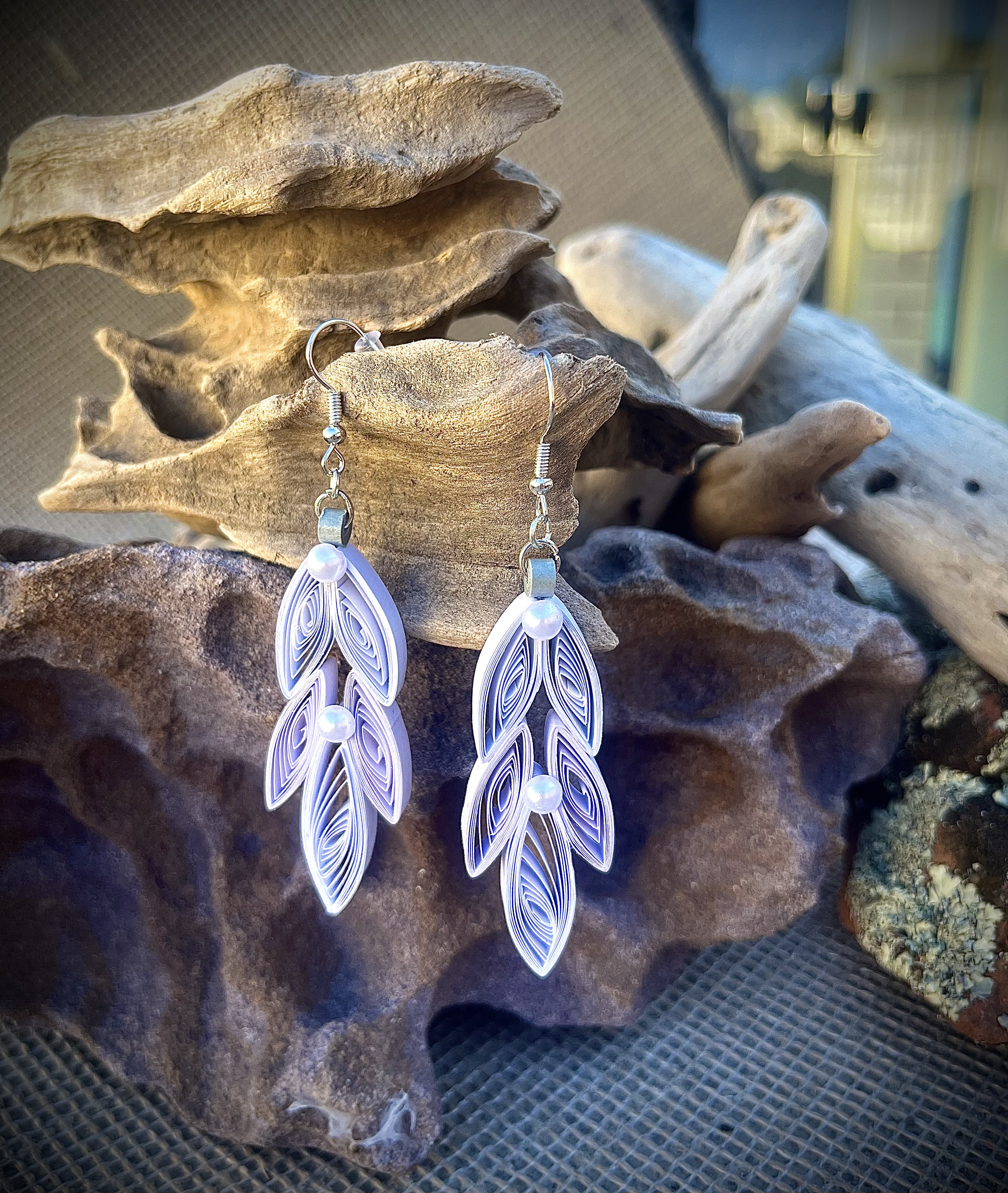 Handcrafted Quilled Paper Earrings 