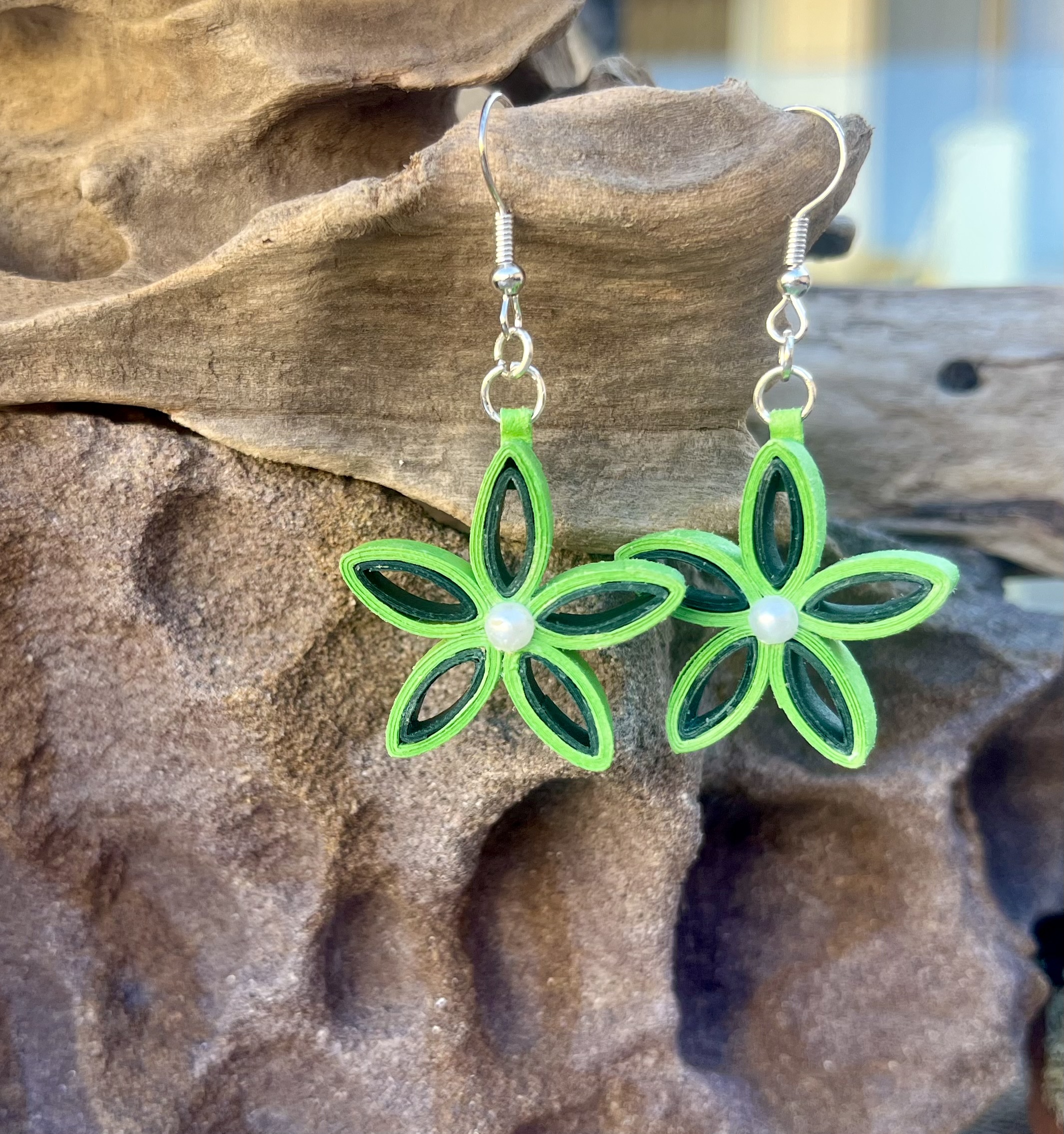 Handcrafted Quilled Paper Earrings 