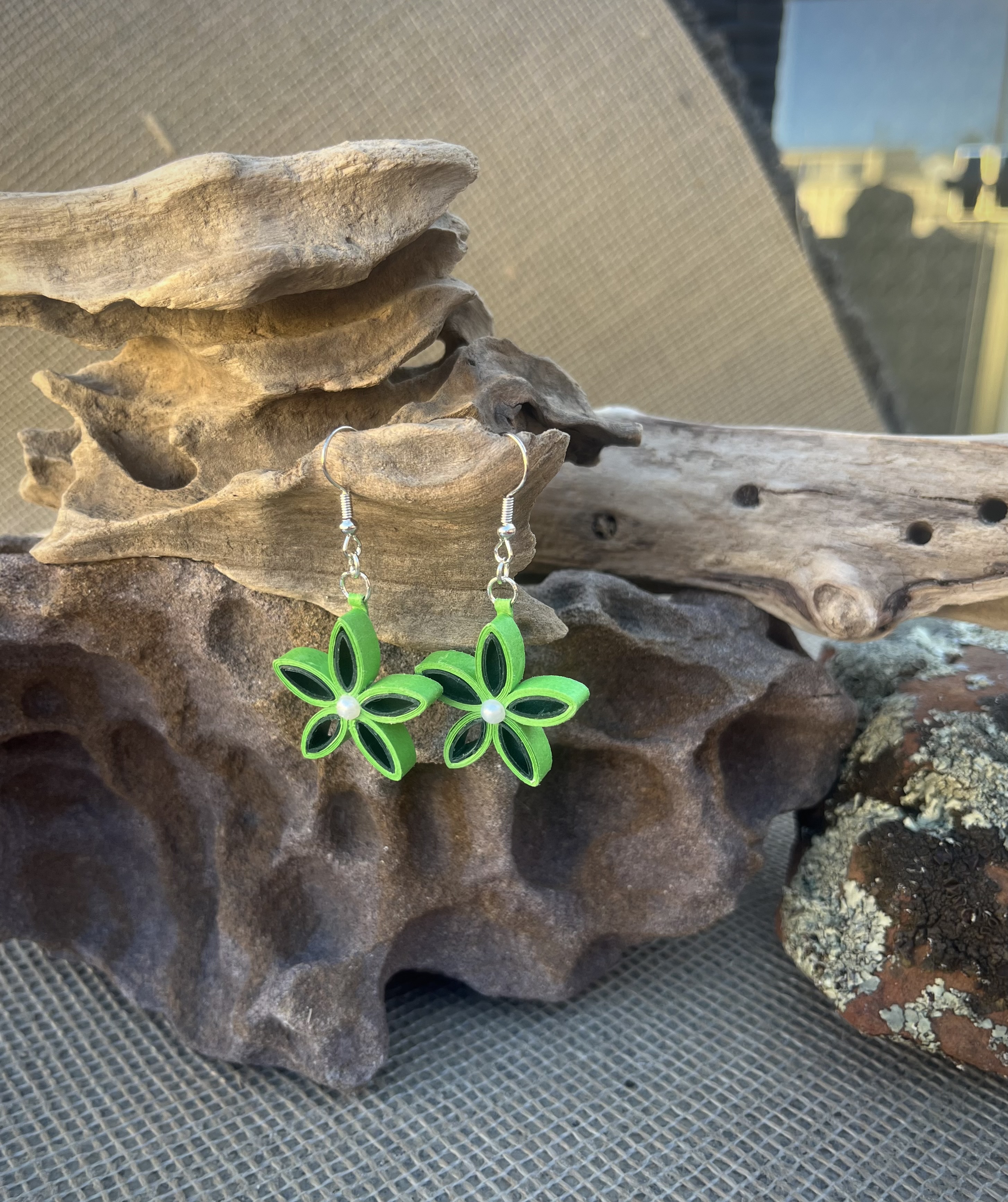Handcrafted Quilled Paper Earrings 