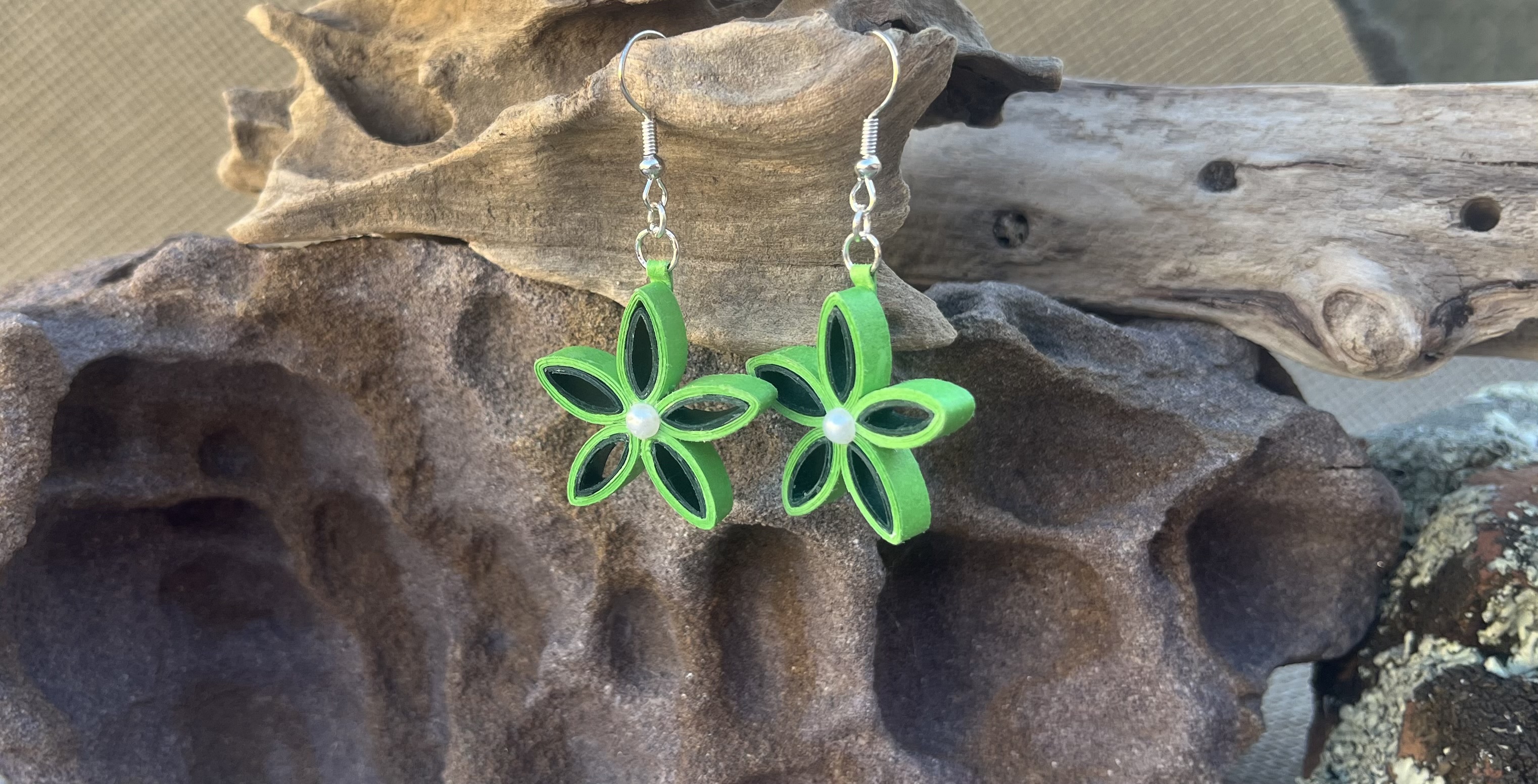 Handcrafted Quilled Paper Earrings 