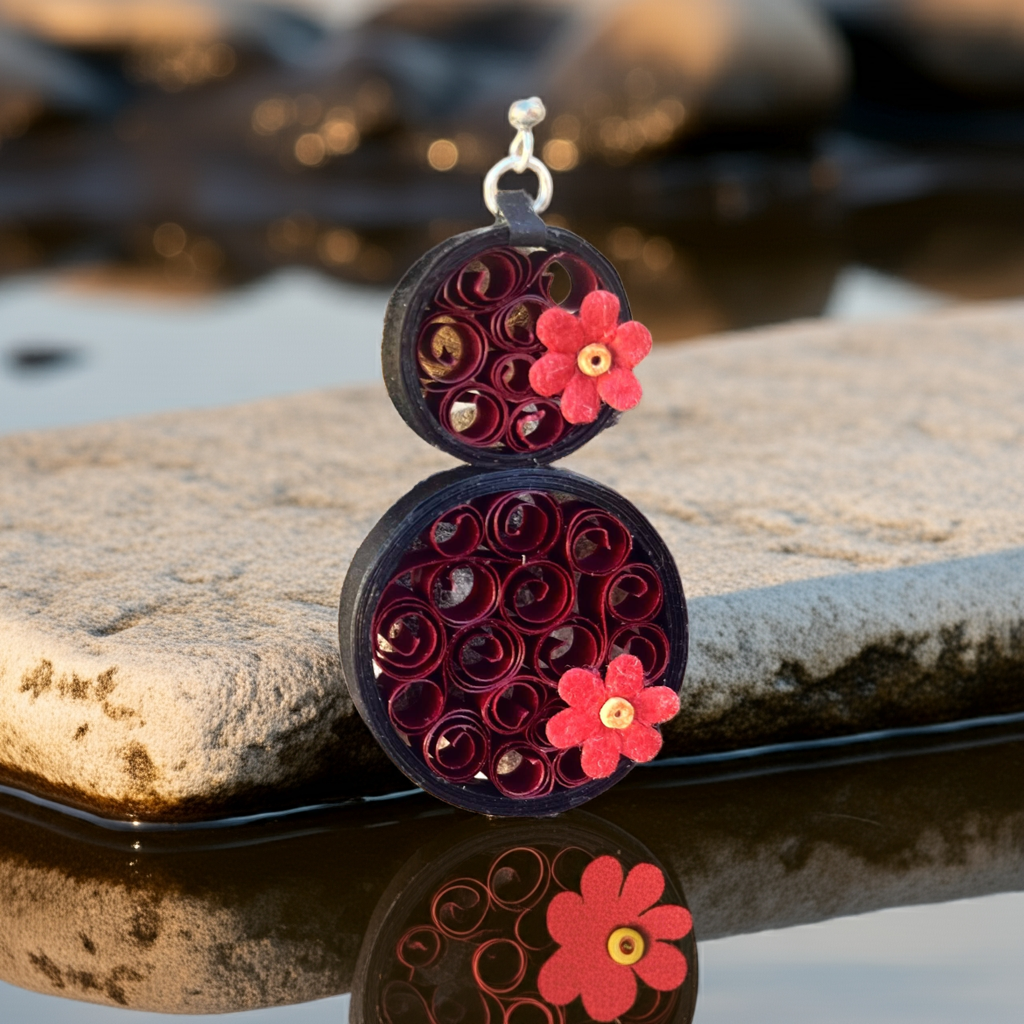 Handcrafted Quilled Paper Earrings