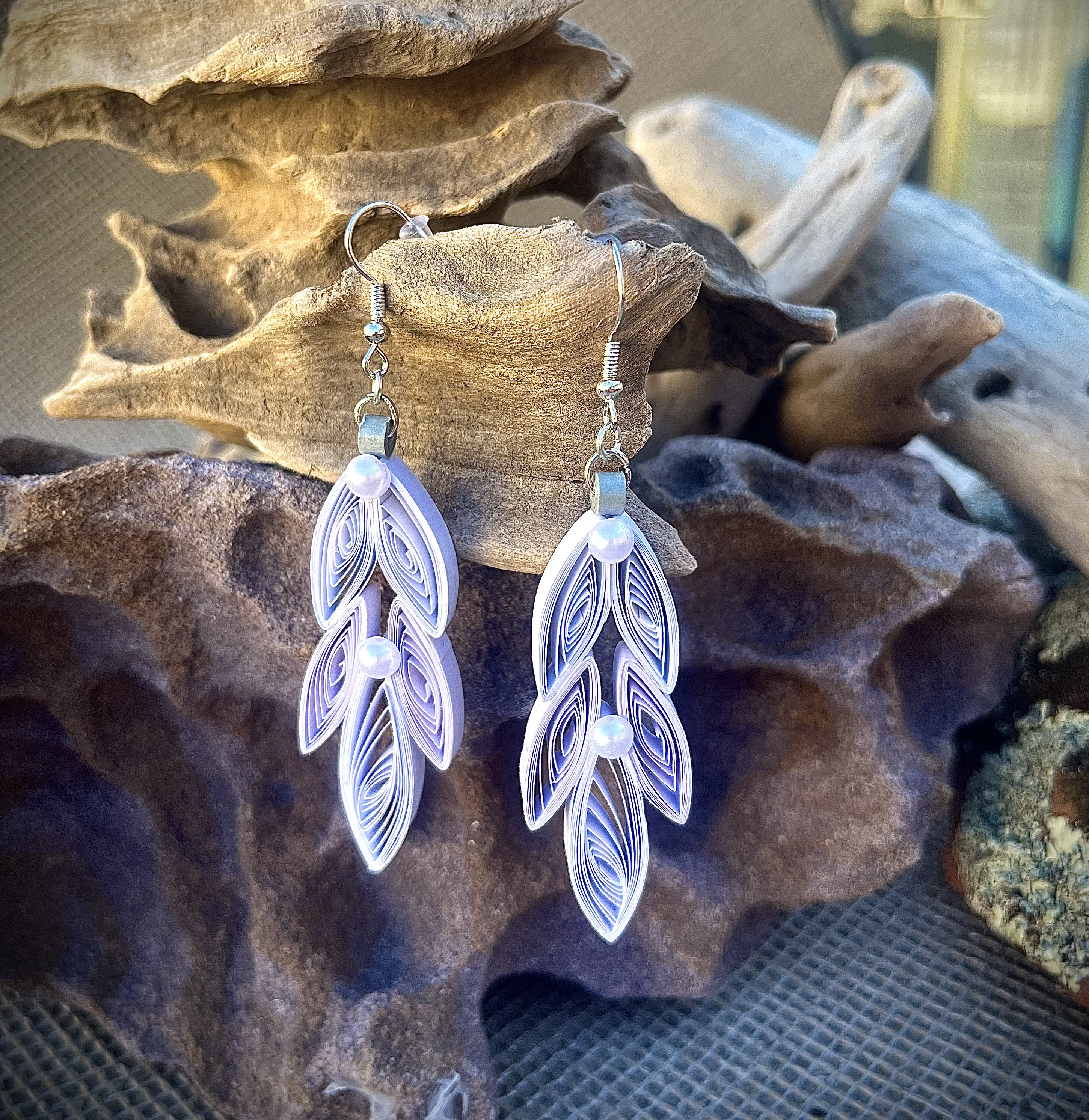 Handcrafted Quilled Paper Earrings 