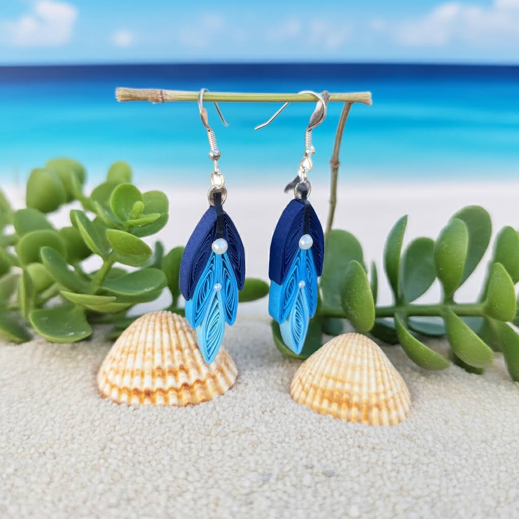 Handcrafted Quilled Paper Earrings