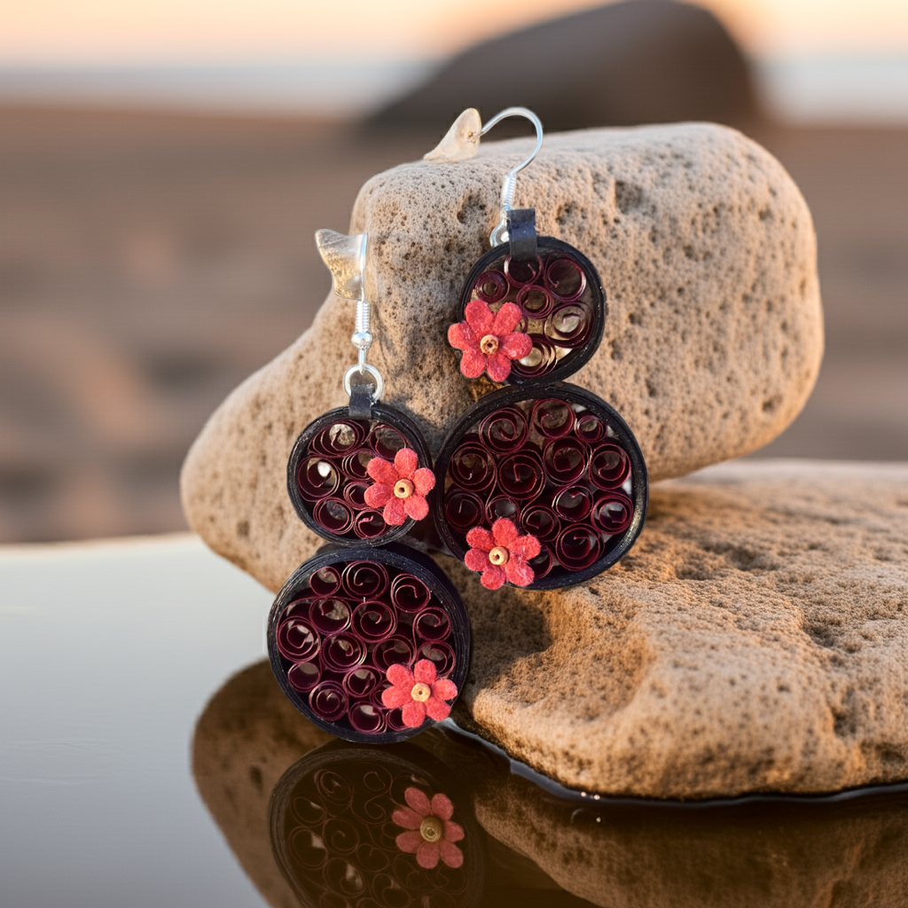 Handcrafted Quilled Paper Earrings