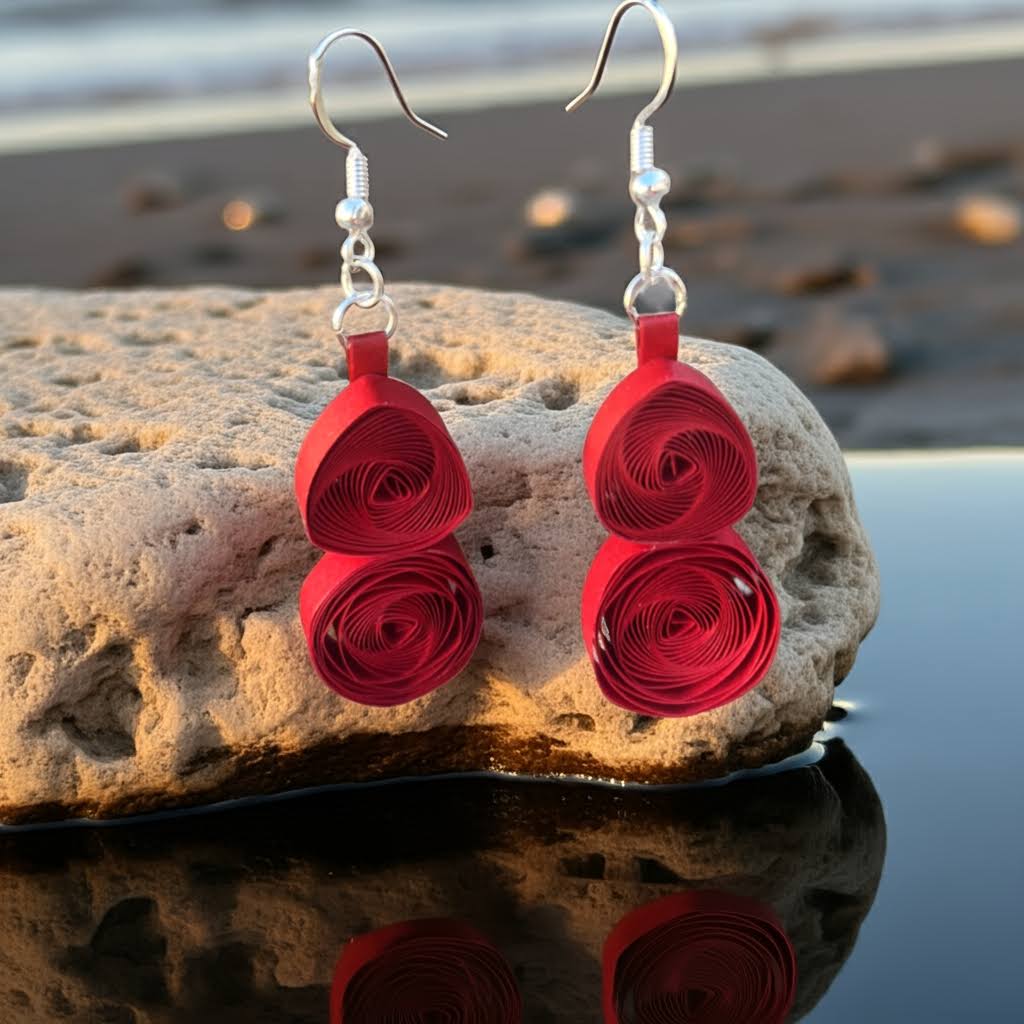 Handcrafted Quilled Paper Earrings
